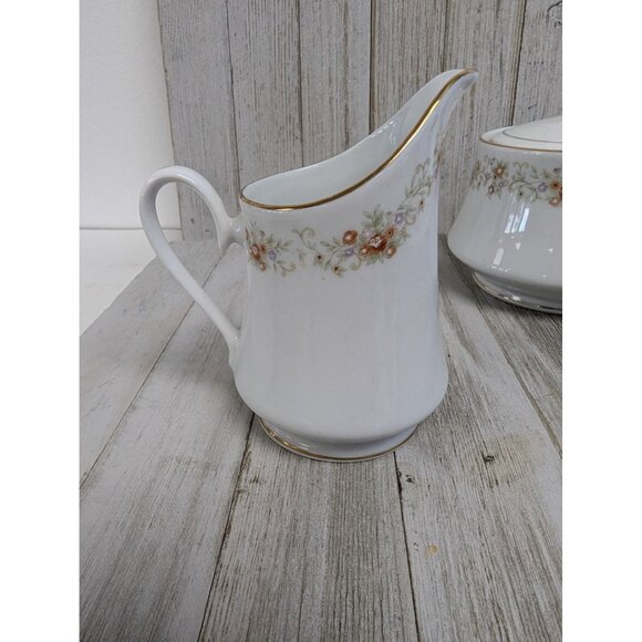 International Brighton Claridge 8302 Porcelain Creamer & Sugar Bowl Set - Picture 2 of 11